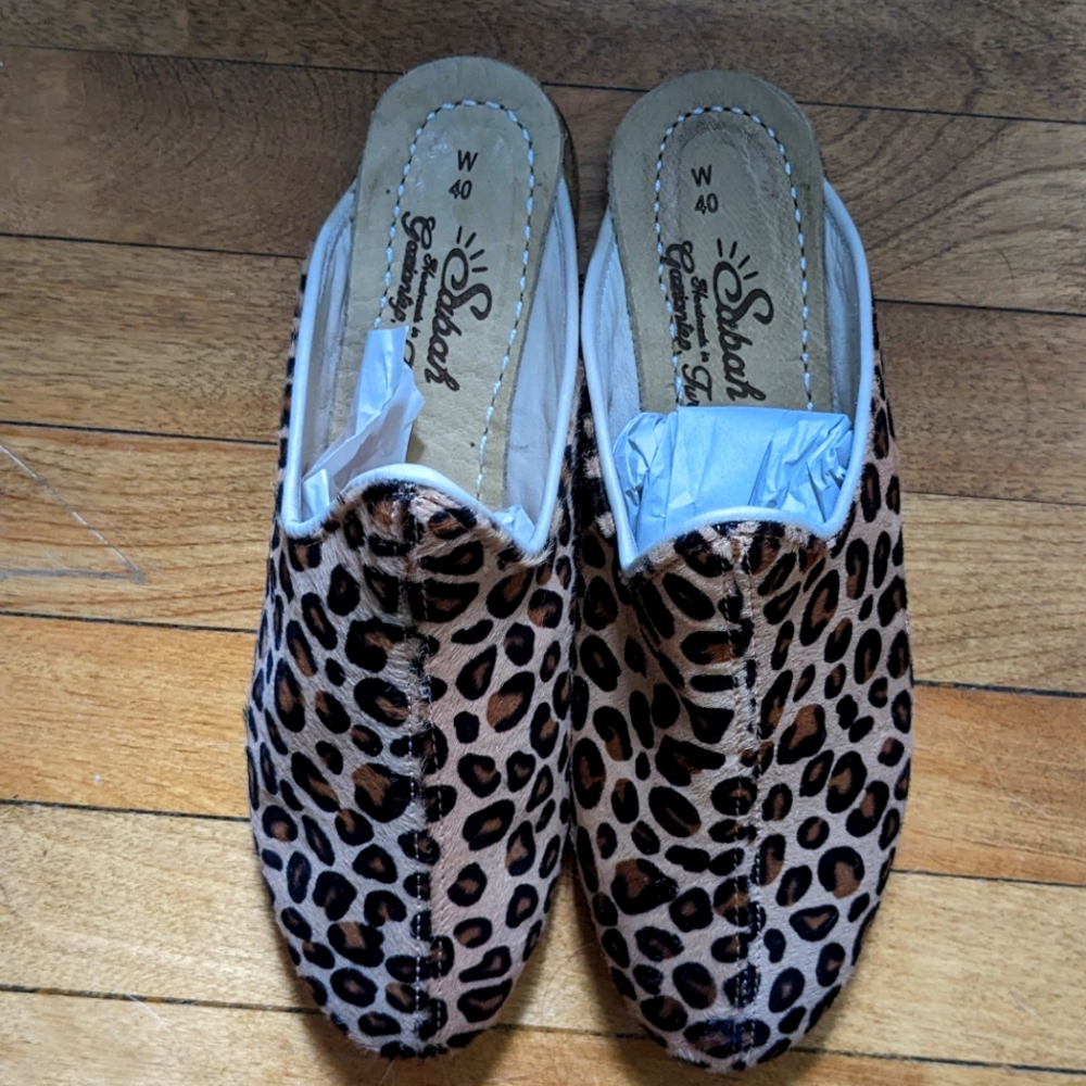 Handmade Sabah leather mules